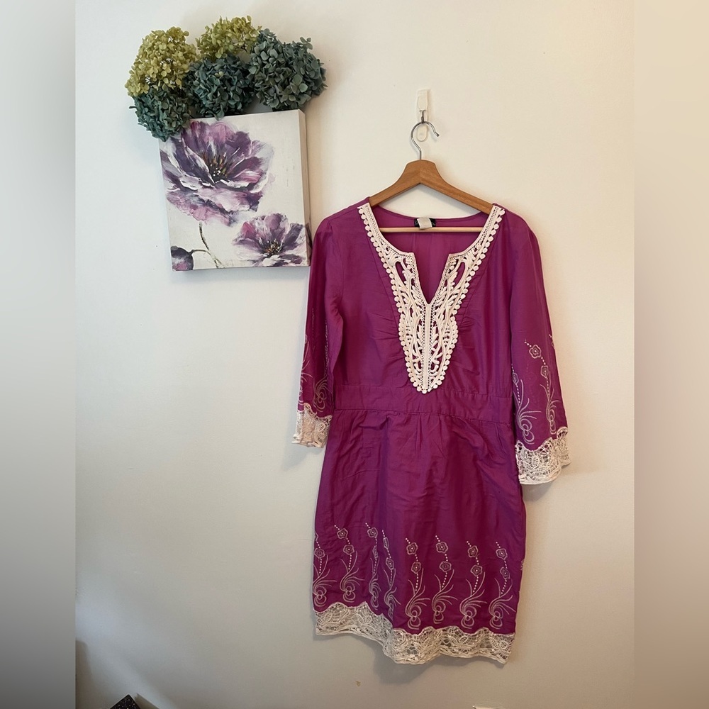 Bellaza Tunic Hand embroidered - Medium PTP 20 inch